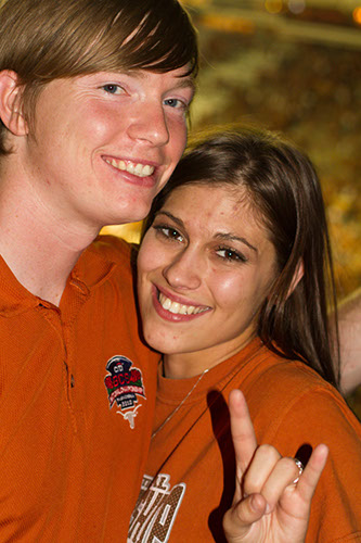 Two Longhorn fans - Hook 'em!!